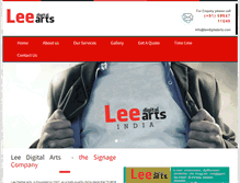 Tablet Screenshot of leedigitalarts.com